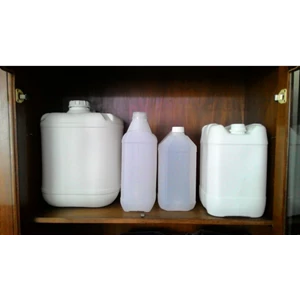 Plastic jerry cans are white HDPE plastic
