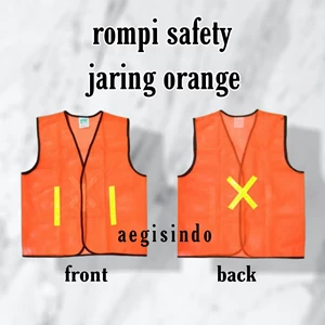 Rompi Safety Proyek Jaring Jala Eco Orange Scot X Gosave 