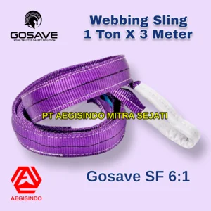 WEBBING SLING SAFETY 1 Ton x 3 Meter Tali Pengikat Pengangkat Tali Webbing