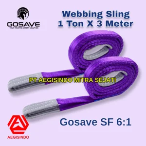 WEBBING SLING SAFETY 1 Ton x 3 Meter Tali Pengikat Pengangkat Tali Webbing