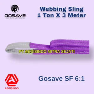 WEBBING SLING SAFETY 1 Ton x 3 Meter Tali Pengikat Pengangkat Tali Webbing