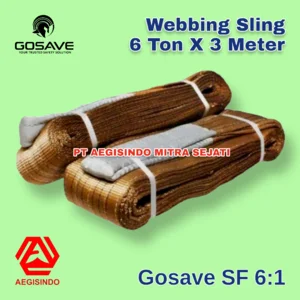 Webbing SLING 6 Ton x 3 Meter Tali Pengangkat Barang Tali Webbing