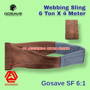 Webbing SLING 6 Ton x 4 Meter Tali Pengangkat Barang Tali Webbing