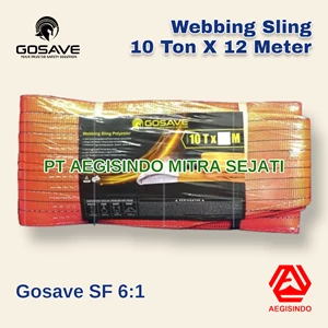 WEBBING SLING 10 Ton x 12 Meter Tali Pengikat Pengangkat Safety Tali Webbing