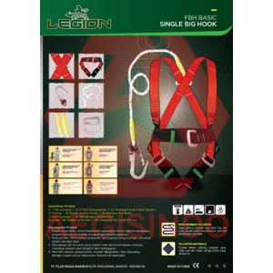 Full Body Harness LEGION Single Big Hook Besar Sabuk Pengaman