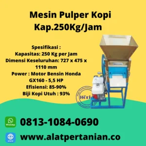 Mesin Pulper Biji Kopi Masak