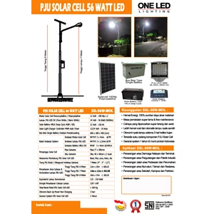 Lampu Jalan Pju Solar Cell 56 Watt - Lampu Solar