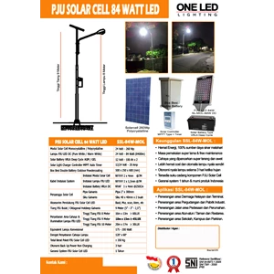 Lampu Jalan Pju Solar Cell 84 Watt
