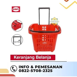 Pull-out plastic shopping basket Supermarket