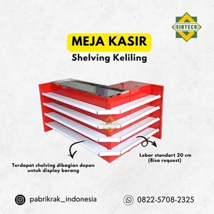 Meja Kasir Full Shelving Model0901