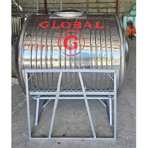 Tangki Air Stainless Steel Model Horizontal kapasitas 2000-4.000 Liter