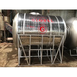 Tangki Air Stainless steel Model Horizontal kapasitas 5.000- 8.000 Liter