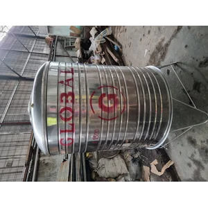 Tangki Air Stainless Steel model Vertikal Dengan kaki tersedia dari Kapasitas 500 Liter - 10.000 Liter
