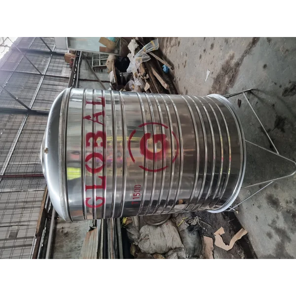 Tangki Air Stainless Steel model Vertikal Dengan kaki tersedia dari Kapasitas 500 Liter - 10.000 Liter