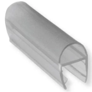 Glass Clip Seal Polycarbonate ( Clip List D Y F H ) Lis Penutup Celah Pintu Kaca Kamar Mandi atau Shower