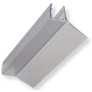 Glass Clip Seal Polycarbonate ( Clip List D Y F H ) Lis Penutup Celah Pintu Kaca Kamar Mandi atau Shower
