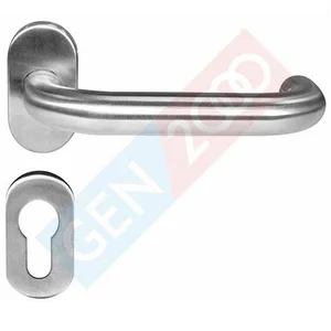 Handel Pintu Stainless Engkol Aluminium Door Lever Handle Pintu Stainless Oval LHTR 84030 SSS