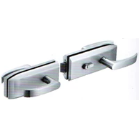 Handle Engkol Pintu Kaca Double Glass Lever Handle Lock Double