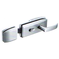 Handle Engkol Pintu Kaca Single Glass Lever Handle Lock Single