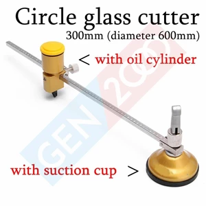 Glass Oil Feed Circle Cutter Round Glass Cutting Tools Diameter 60 Cm