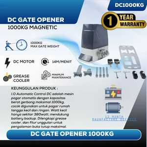 Pintu Otomatis / Mesin Automatic Sliding Gate Opener Gate Operator DC 1000KG Garansi