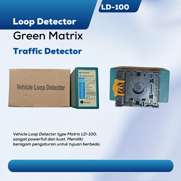 Vehicle Loop Detector Traffic LD100 Hijau / VLD Hijau Single Channel – Sensor Deteksi Kendaraan Barrier Gate & Palang Parkir Otomatis