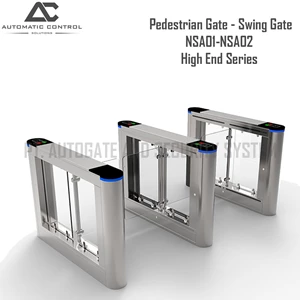 Flap Barrier Pedestrian Gate Swing High End Series NSA01-NSA02