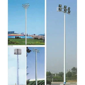 Tiang Lampu Sorot oktagonal 11 meter galvanis 
