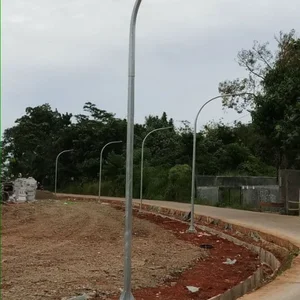 Tiang Minimalis oktagonal single ornamen paraball