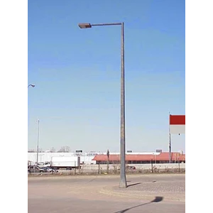 PJU Hexagonal Single Angle Street Light Pole H 9M