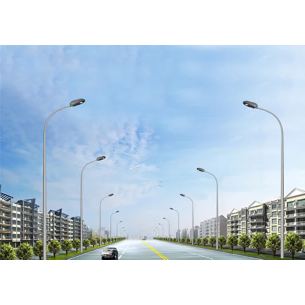 Tiang Lampu PJU Oktagonal Single Paraball Ornament 8 Meter