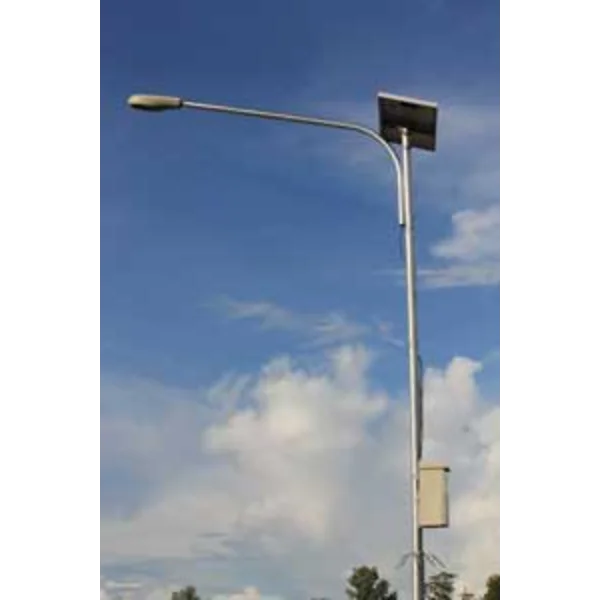 Tiang Lampu Tenanga Surya Double Ornament