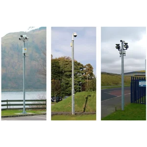 Tiang CCTV Pipa Bulat HDG 7 Meter