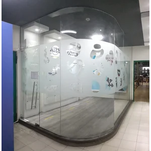 Kaca jendela bending tempered clear 8mm  per M2