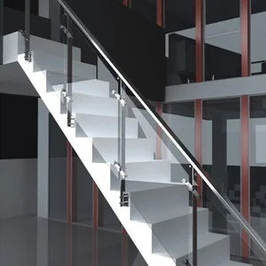 Railing kaca tempered clear 8mm per M2
