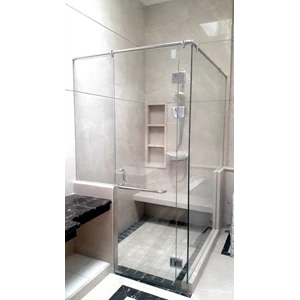 Cubicle toilet shower Kaca Extra Clear 6mm