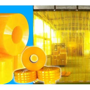 Tirai PVC Strip Curtain Yellow 