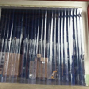 Tirai PVC Curtain Blue Clear/ Tembus Pandang
