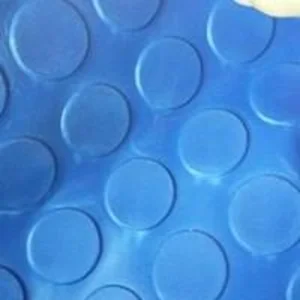 Rubber Koin Warna Biru / meter