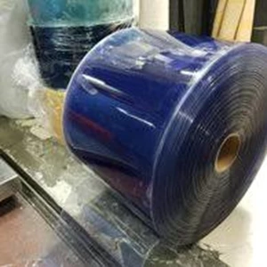 Tirai Plastik Blue Clear roll