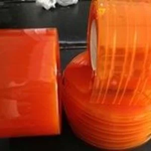 Tirai PVC Curtain Orange/kuning roll