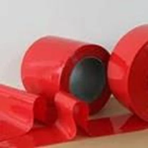 Tirai PVC Curtain Red RED SOLID