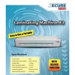 Mesin Laminating Secure Fine A3 350 Watt