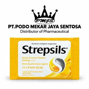 STREPSILS HONEY & LEMON BOX 12 X 8 BUTIR (ORANGE)