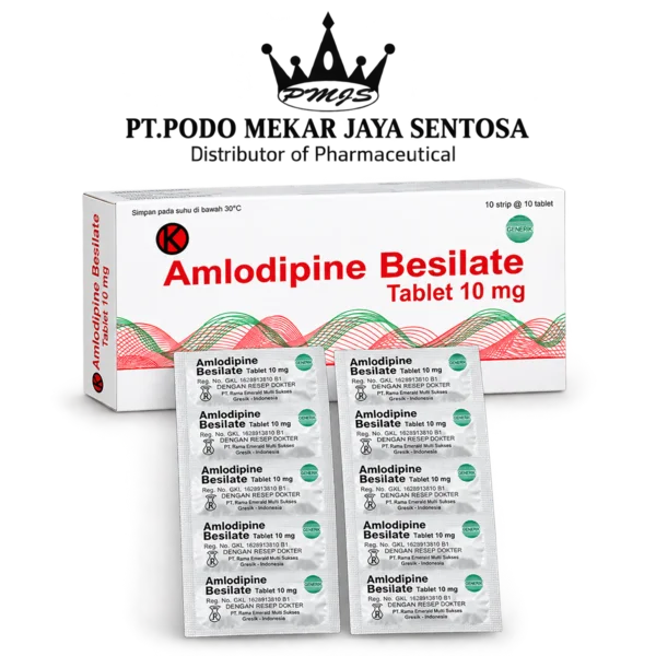 AMLODIPINE BESILATE 10 MG RAMA BOX 100 TAB