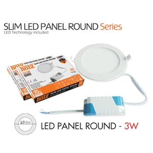 Holz Led Panel Round Flash Light - 3W