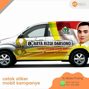 Stiker Mobil Kampanye Surabaya By PT. Excel Media Indonesia