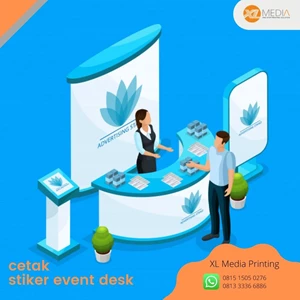 Cetak Stiker Event Desk Surabaya By PT. Excel Media Indonesia