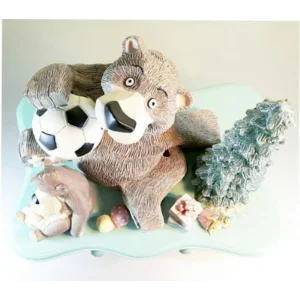 Patung Bear Family On The Drawer