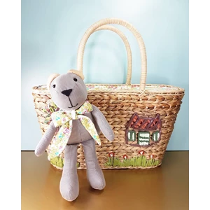 Doll decoration rattan bag